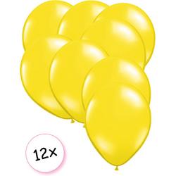Ballonnen Geel 12 stuks 27 cm